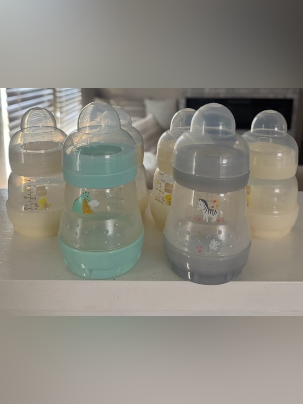 Set of 6 Mam Baby bottles